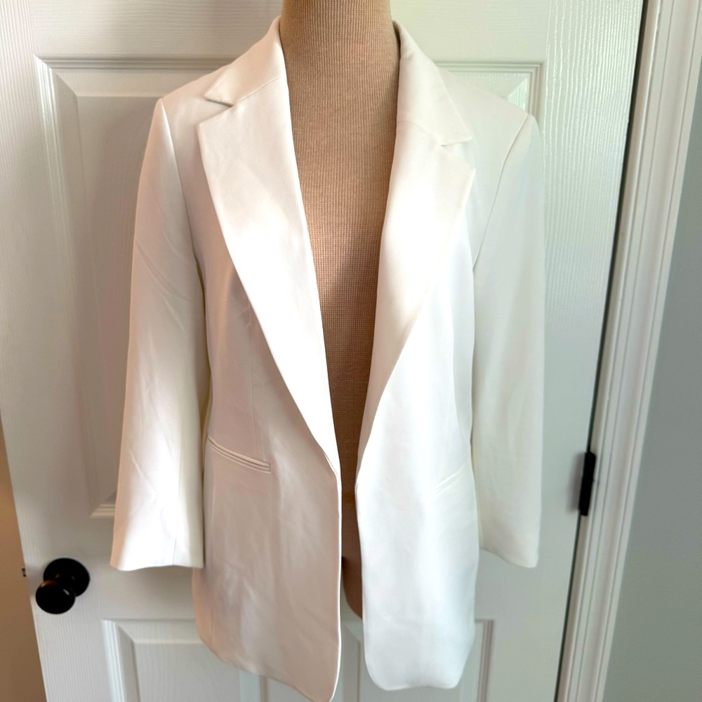 H&M White Women's Blazer Jacket